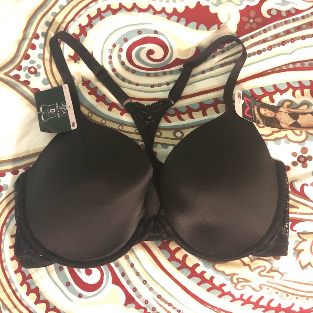 Black racerback bra 36D